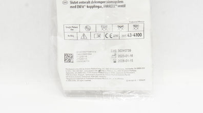 Avanos 43-4100 Farrel Valve Closed Enteral Decompression System